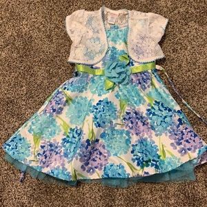 Vibrant Floral toddler dress